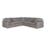 5 PC Set Performance Terra Condo Grey Sectional Modular Modular Sofas LOOMLAN By Moe's Home