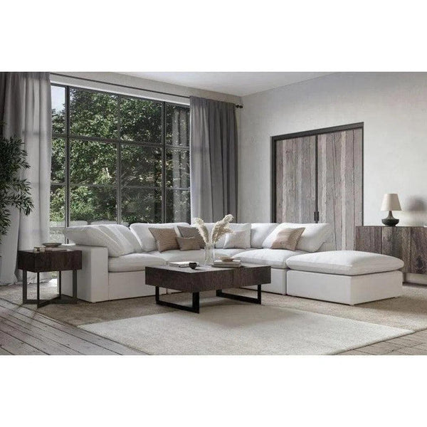 5 PC Set Stain Resistant Terra Condo White Dream Modular Modular Sofas LOOMLAN By Moe's Home