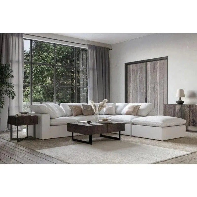 5 PC Set Stain Resistant Terra Condo White Dream Modular Modular Sofas LOOMLAN By Moe's Home