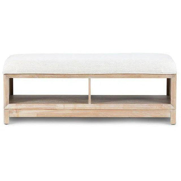 50" Solid Wood Boca Grande Storage Bed Bench Bedroom Benches LOOMLAN By Panama Jack