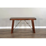 51" Distressed Vintage Look Dark Stain Wood Sofa Console Table Console Tables LOOMLAN By Sunny D