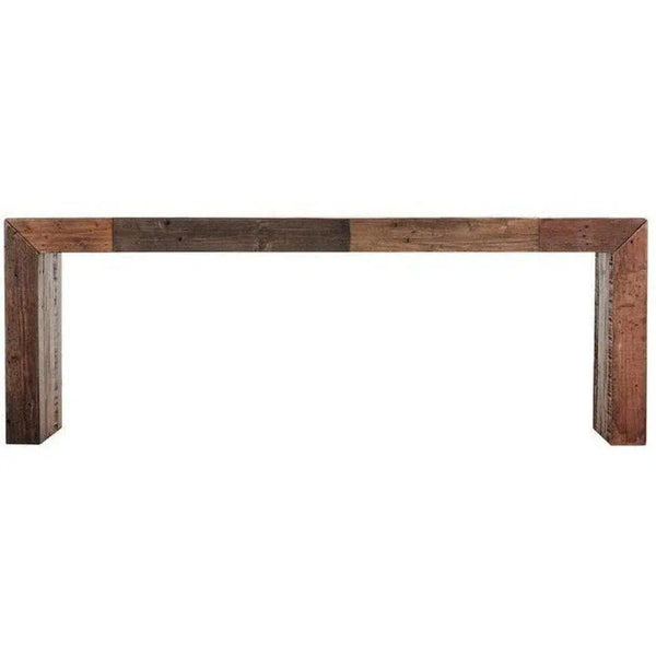 51 Inch Bench Small Light Brown Industrial Dining Benches LOOMLAN By Moe's Home