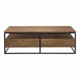 52 Inch Coffee Table Brown Industrial Coffee Tables LOOMLAN By Moe's Home