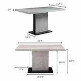 53 Inch Dining Table Grey Contemporary Dining Tables LOOMLAN By Moe's Home