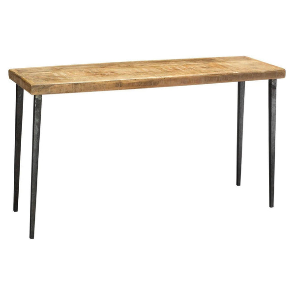 53" Wood Top Metal Base Console Table Console Tables LOOMLAN By Jamie Young