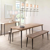 53" Wood Top Metal Base Console Table Console Tables LOOMLAN By Jamie Young