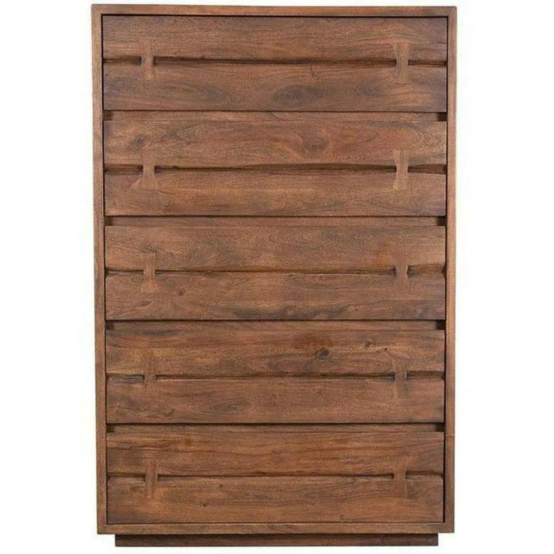 54 Inch Chest Brown Industrial Chests LOOMLAN By Moe's Home