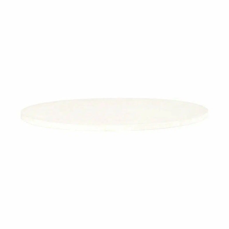 54" White Concrete Round Dining Table Top (Top Only) Dining Tables LOOMLAN By Essentials For Living