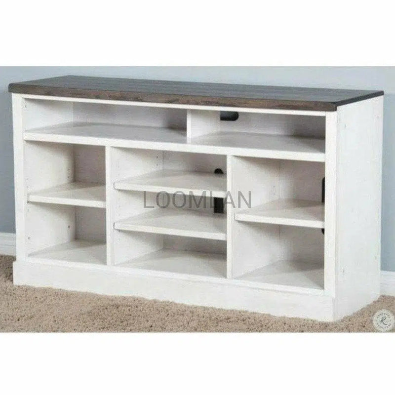 55" and Black TV Console Shelving Media Unit TV Stands & Media Centers LOOMLAN By Sunny D