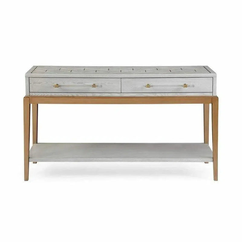 Perrine Wooden Rectangular Console Table