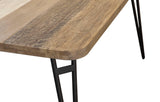 59" Metro Noir Havana Wood and Iron Rectangular Dining Table Dining Tables LOOMLAN By LH Imports
