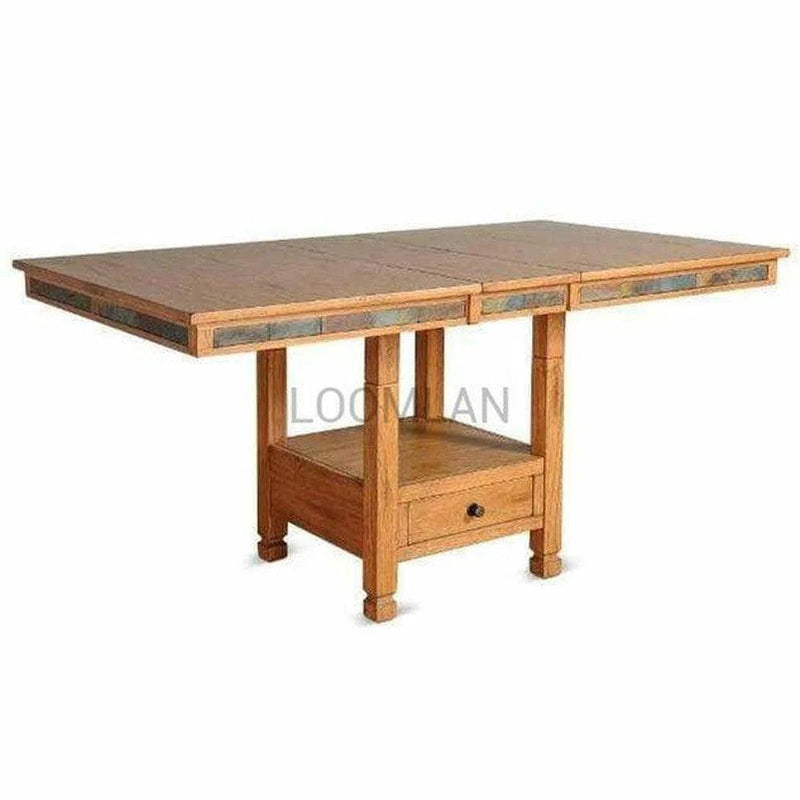 60-72" Adjustable Height and Extendable Wood Dining Table Dining Tables LOOMLAN By Sunny D