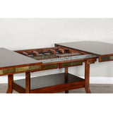 60-90" Adjustable Height Dining Table With Extension Leaves Counter Tables LOOMLAN By Sunny D