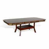 60-90" Adjustable Height Dining Table With Extension Leaves Counter Tables LOOMLAN By Sunny D