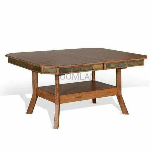 60-90" Rustic Adjustable Height Extendable Dining Table Dining Tables LOOMLAN By Sunny D