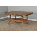 60-90" Rustic Adjustable Height Extendable Dining Table Dining Tables LOOMLAN By Sunny D