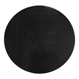 60 in Parq Wood Black Round Dining Table Dining Tables LOOMLAN By Moe's Home