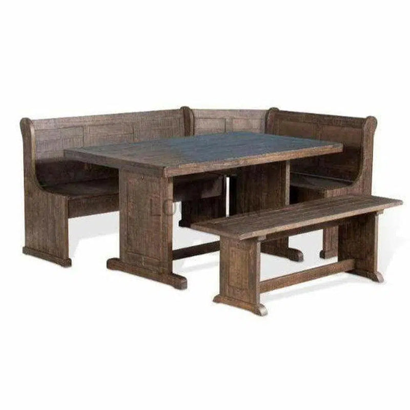 60" Rectangular Breakfast Nook Dining Set with Storage Under Bench Dining Table Sets LOOMLAN By Sunny D