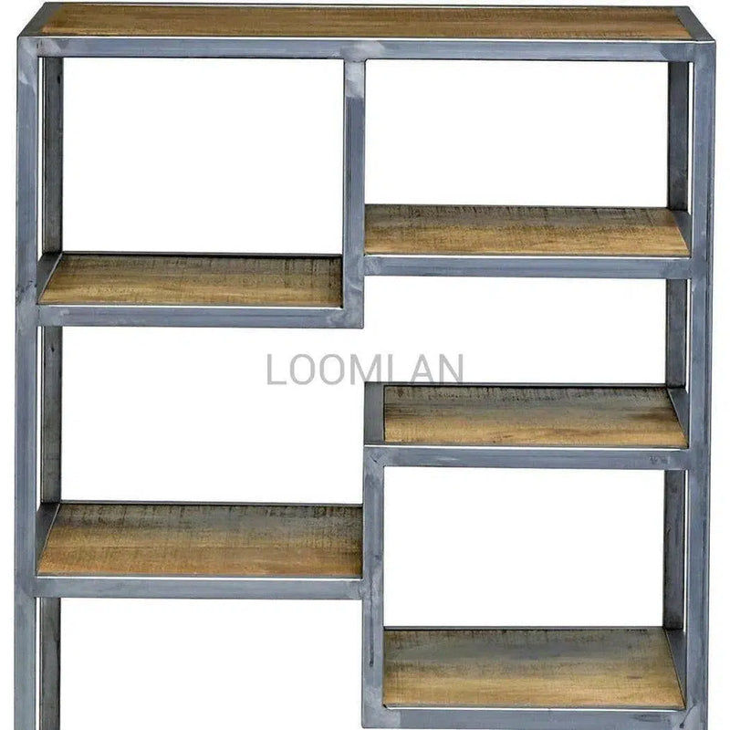 60x32 Tall Narrow Free Standing Etagere Shelf Roberto Etageres LOOMLAN By LOOMLAN