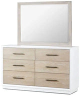 62" High Gloss Boca Grande Six Drawer Double Dresser Dressers LOOMLAN By Panama Jack