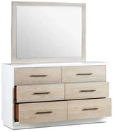 62" High Gloss Boca Grande Six Drawer Double Dresser Dressers LOOMLAN By Panama Jack