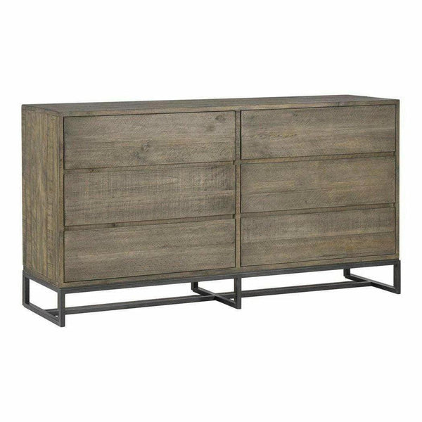 63 Inch Dresser Brown Rustic Dressers LOOMLAN By Moe's Home