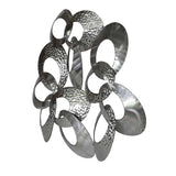 63 Inch Looped Metal Wall Décor Stainless Steel Wall Sculpture Artwork LOOMLAN By Moe's Home