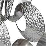 63 Inch Looped Metal Wall Décor Stainless Steel Wall Sculpture Artwork LOOMLAN By Moe's Home