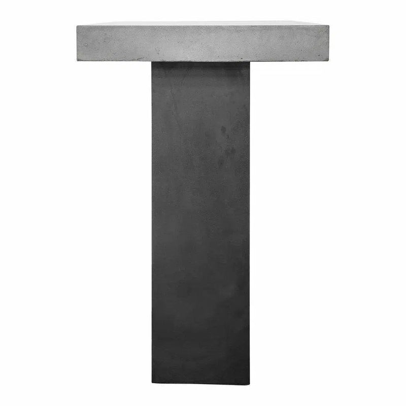 63 Inch Outdoor Bar Table Grey Contemporary Outdoor Counter Tables LOOMLAN By Moe's Home