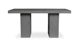 63 Inch Outdoor Dining Table Grey Contemporary Outdoor Dining Tables LOOMLAN By Moe's Home