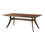 63 Inch Rectangular Dining Table Brown Mid-Century Modern Dining Tables LOOMLAN By Moe's Home