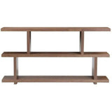 63 Inch Shelf Small Walnut Brown Contemporary Etageres LOOMLAN By Moe's Home