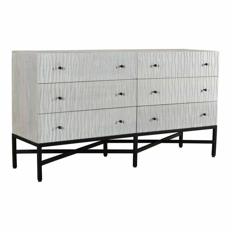 64 Inch Dresser White Contemporary Dressers LOOMLAN By Moe's Home