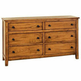 64x35" Rustic Wood Dresser for Small Bedroom Dressers LOOMLAN By Sunny D