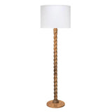 65" Brown Mango Wood Barley Twist Art Deco Floor Lamp Floor Lamps LOOMLAN By Jamie Young