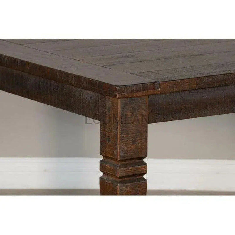 66-90" Wood Extendable Dining Table with 2 Extension Leaves Dining Tables LOOMLAN By Sunny D