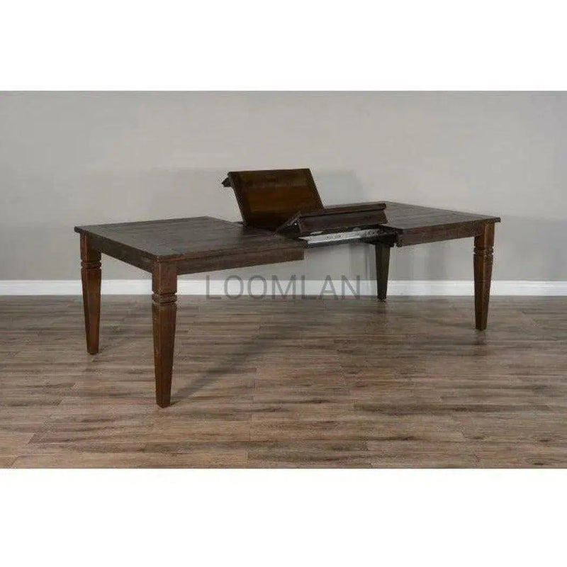 66-90" Wood Extendable Dining Table with 2 Extension Leaves Dining Tables LOOMLAN By Sunny D