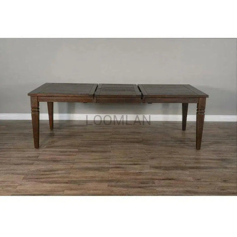 66-90" Wood Extendable Dining Table with 2 Extension Leaves Dining Tables LOOMLAN By Sunny D