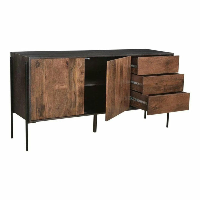 66 Inch Sideboard Brown Modern Sideboards LOOMLAN By Moe's Home