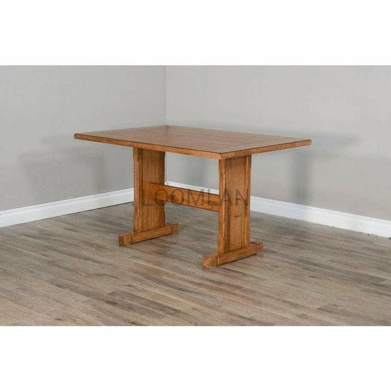 66" Light Brown Wood Breakfast Nook Set With Storage Bench Dining Table Sets LOOMLAN By Sunny D