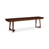 67 Inch Bench Walnut Brown Mid-Century Modern Dining Benches LOOMLAN By Moe's Home