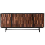 68.5 Inch Sideboard Mid Century Modern Black Sideboards LOOMLAN By Moe's Home