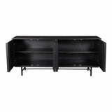 68.5 Inch Sideboard Mid Century Modern Black Sideboards LOOMLAN By Moe's Home