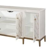 68" Perrine Gold and Whitewashed Sideboard for Dining Room Sideboards LOOMLAN By Bassett Mirror