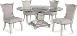 70" in. Moiselle Silver Round Dining Table Dining Tables LOOMLAN By Bassett Mirror