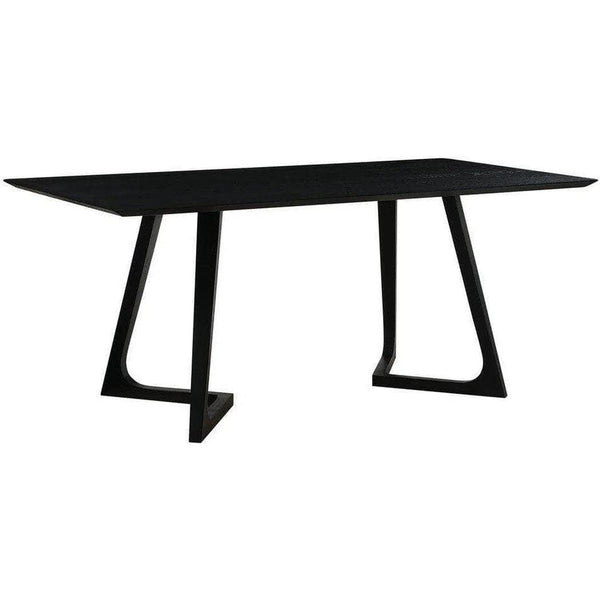 71 Inch Dining Table Rectangular Black Mid-Century Dining Tables LOOMLAN By Moe's Home