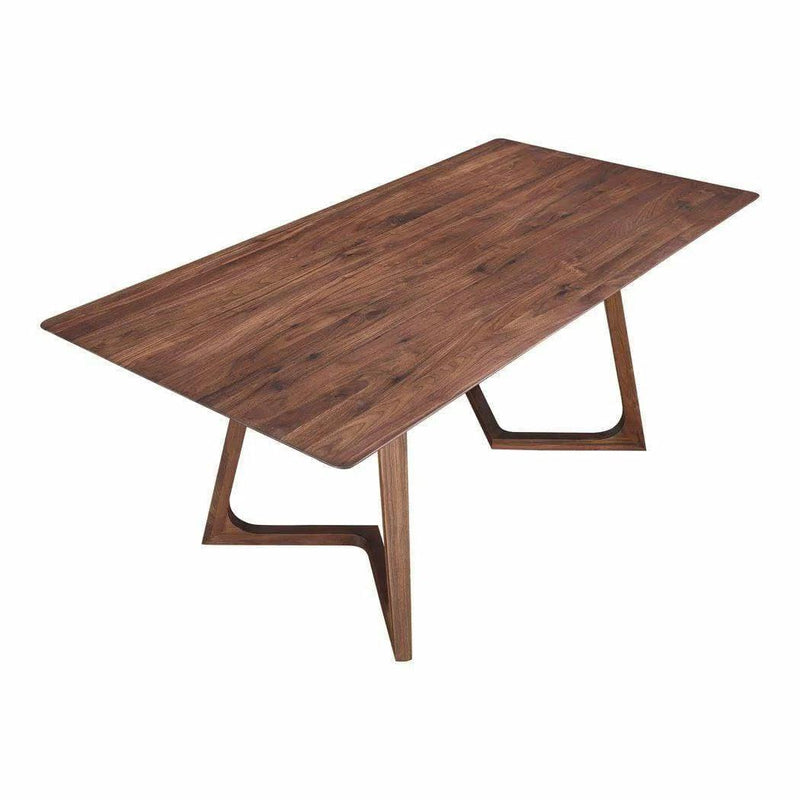 71 Inch Dining Table Rectangular Brown Mid-Century Dining Tables LOOMLAN By Moe's Home