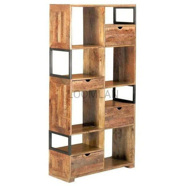 72" Bookcase Multipurpose Storage Solution With Cabbies Bookcases LOOMLAN By LOOMLAN