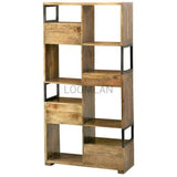 72" Bookcase Multipurpose Storage Solution With Cabbies Bookcases LOOMLAN By LOOMLAN