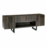 72 Inch Media Cabinet Natural Contemporary TV Stands & Media Centers LOOMLAN By Moe's Home